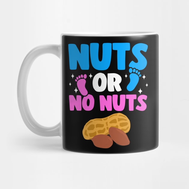 Funny Gender Reveal Nuts Or No Nuts Baby Party Gift by Kuehni